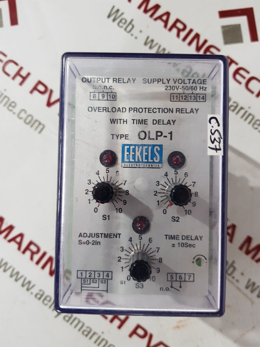 Eekels olp-1 overload protection relay