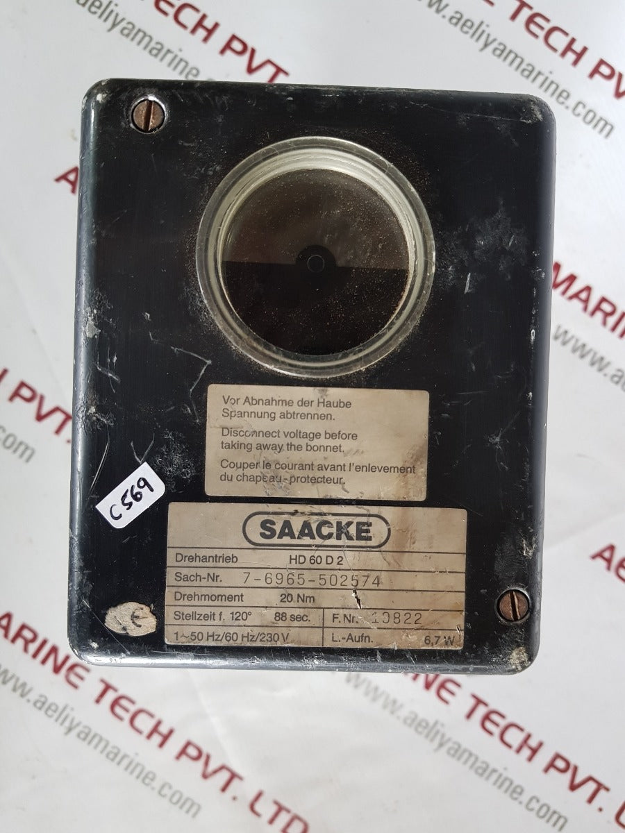 Saacke hd 60 d2 servomotor