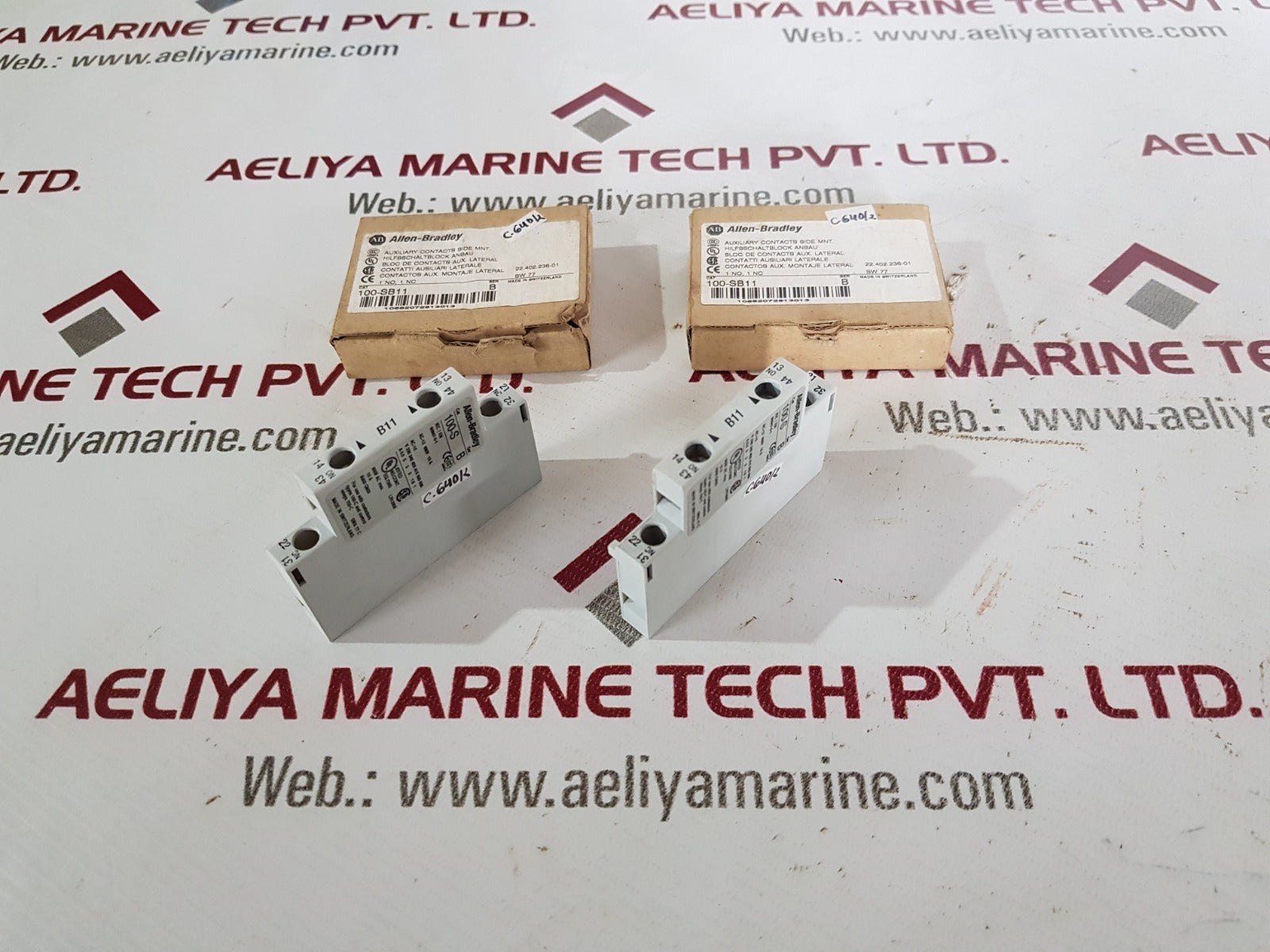 Allen-bradley 100-s ser b auxiliary contacts