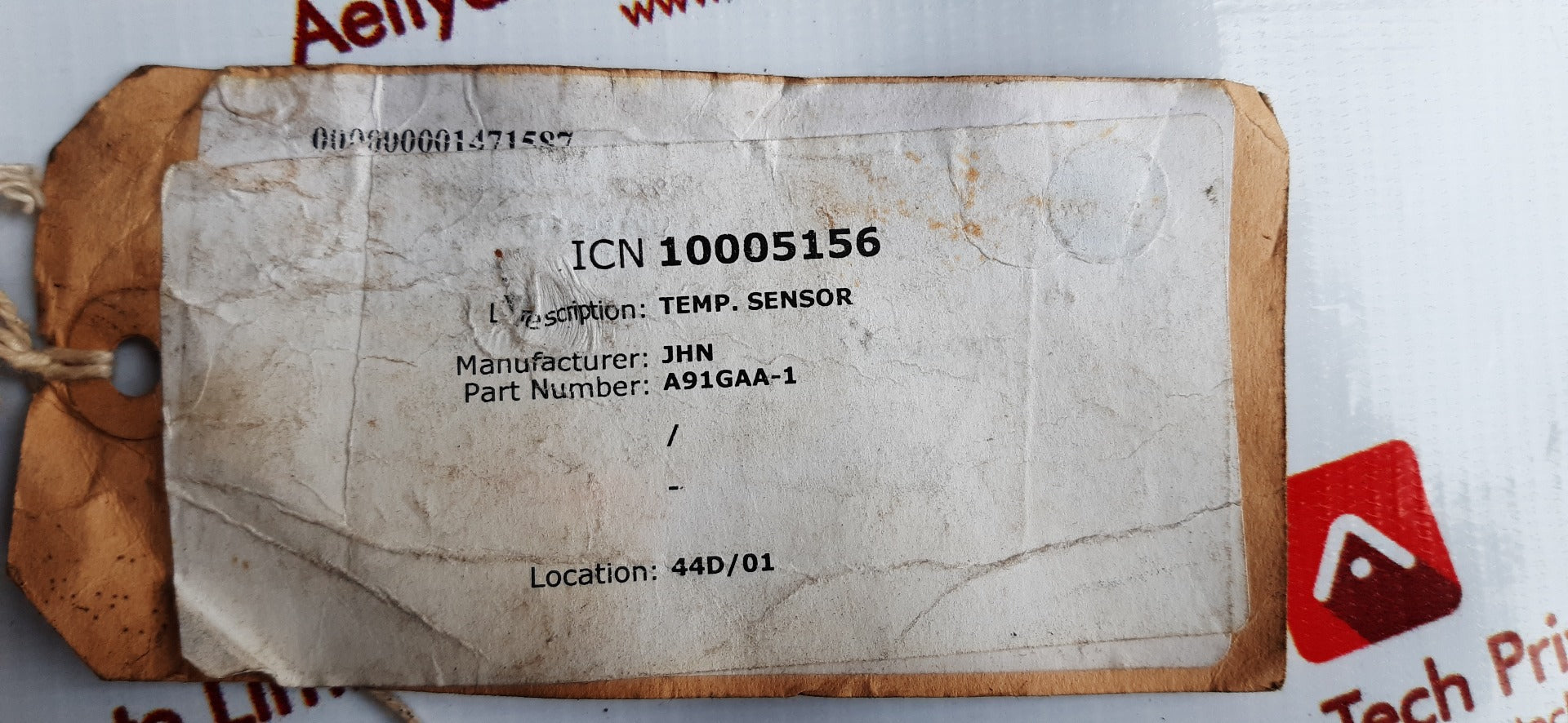 Johnson controls a91gaa.1 conduit box duct sensor