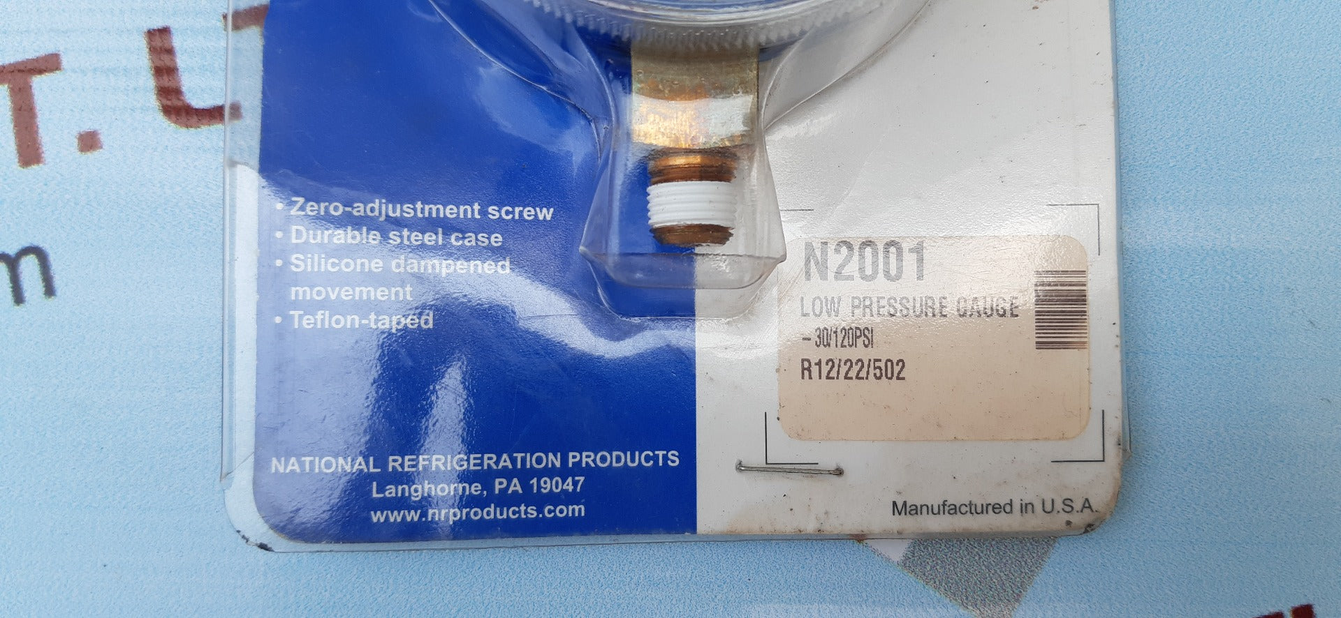 Nrp n2001 low pressure gauge