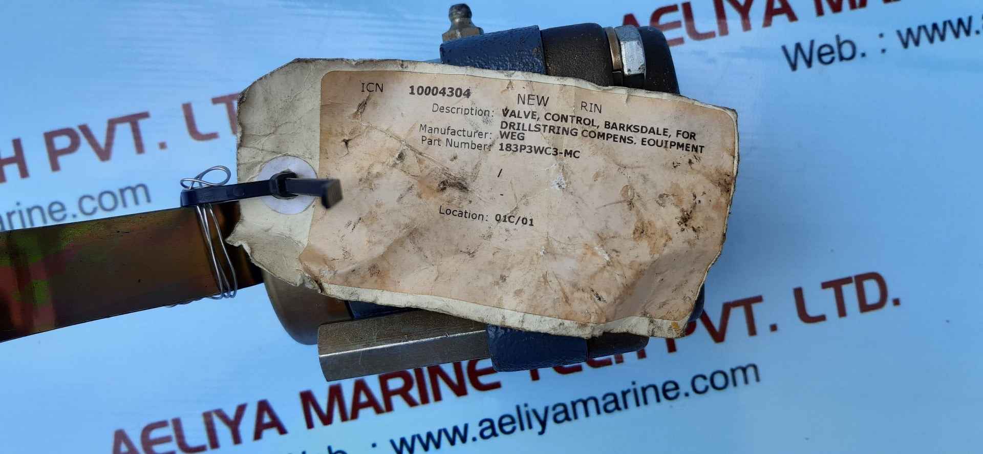 Barksdale 183p3wc3-mc valve