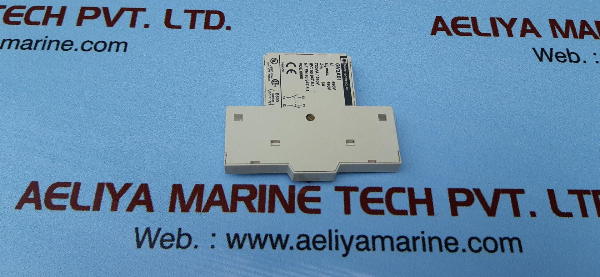 TELEMECANIQUE GV3A01 AUXILIARY CONTACT BLOCK