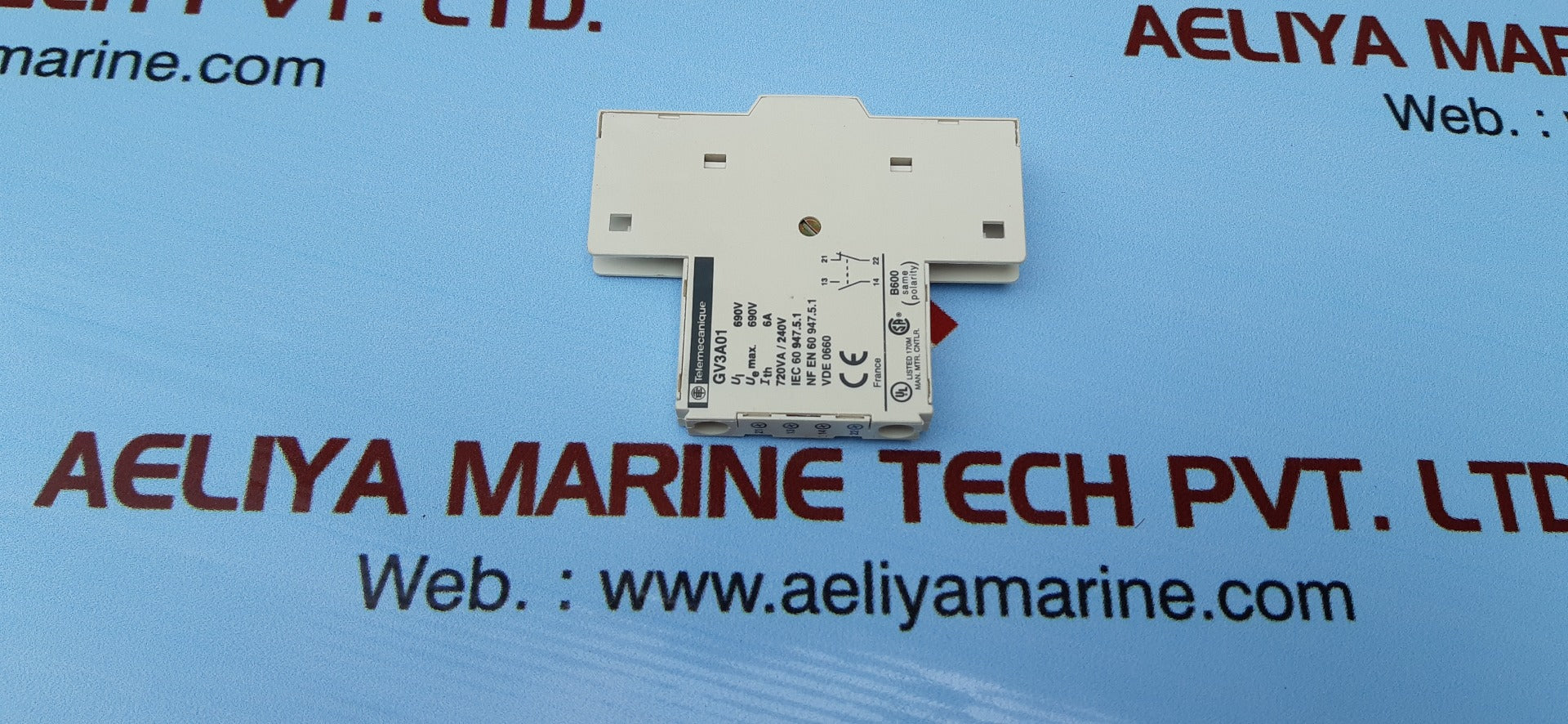 TELEMECANIQUE GV3A01 AUXILIARY CONTACT BLOCK