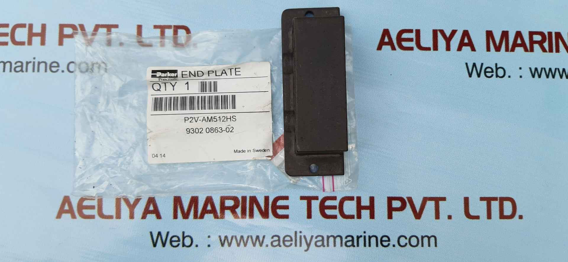 Parker end plate p2v-am512hs 9302 0863-02
