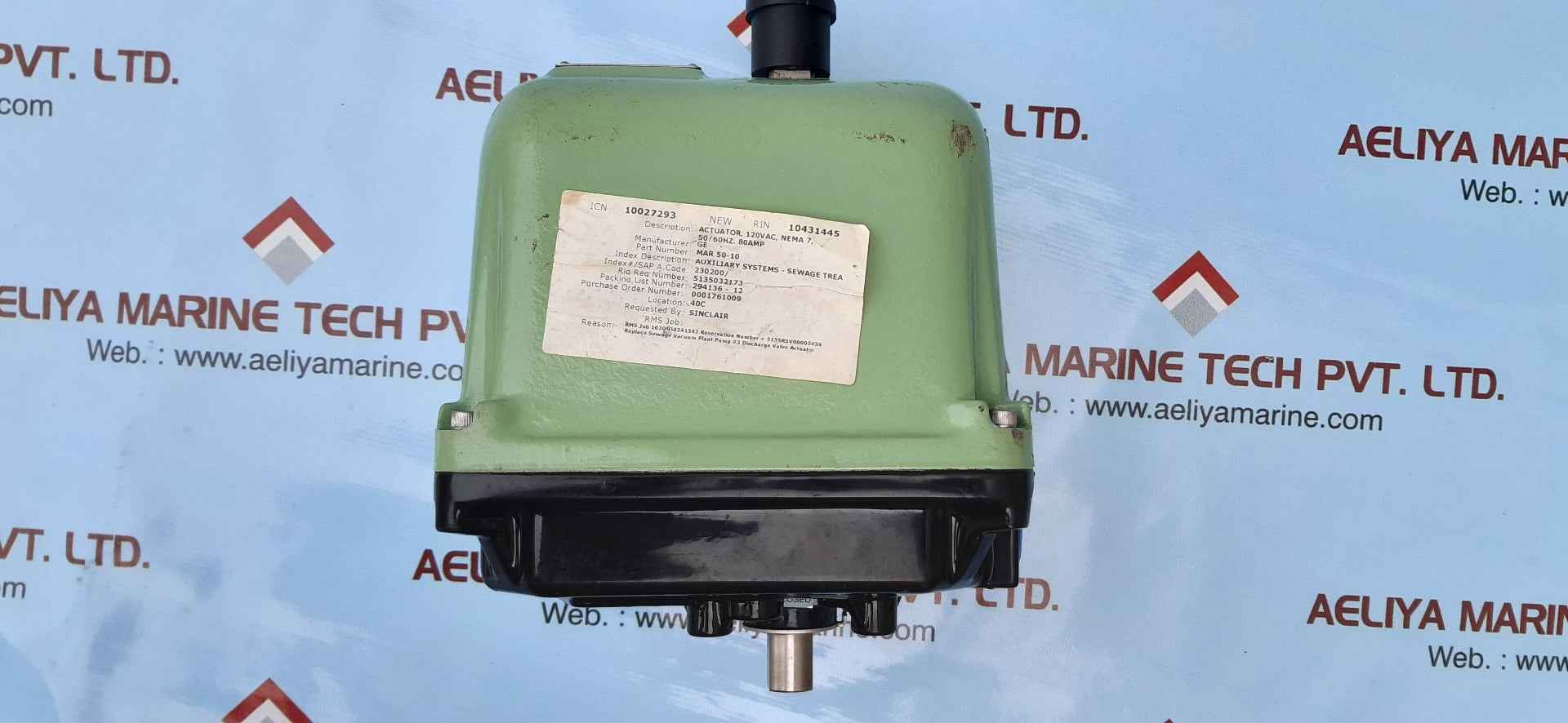 Rcs mar50-10 electripowr actuators 115v 50/60hz