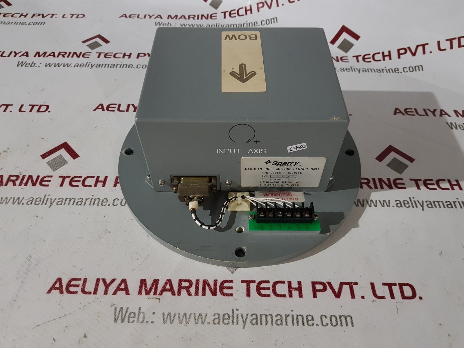 sperry marine 03956-1900155 gyrofin roll motion sensor unit