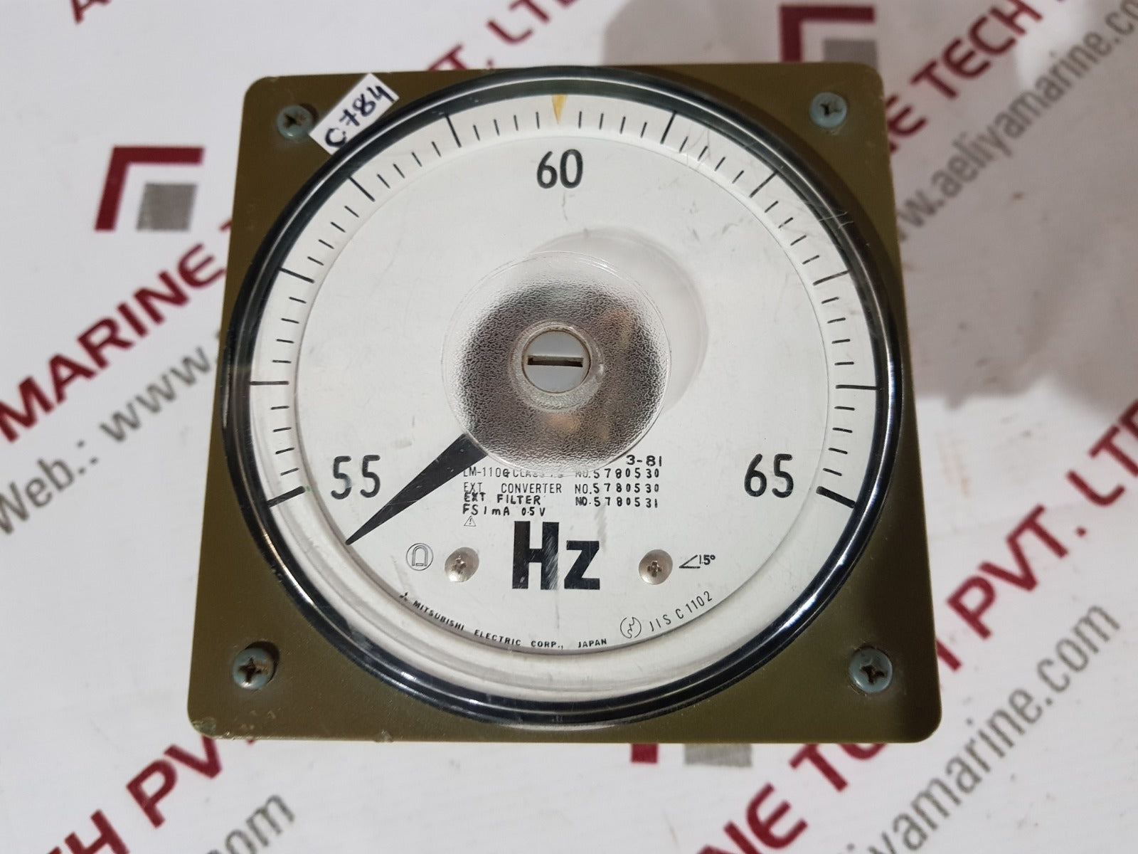 Mitsubishi lm-110 frequncy meter hz 55/64