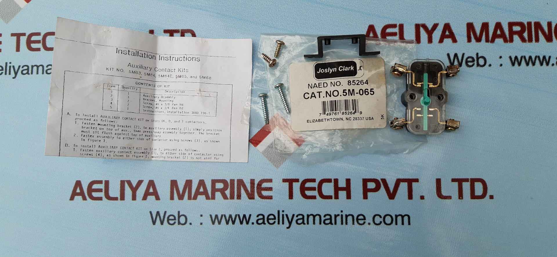 Joslyn clark 5m-065 auxiliary contact