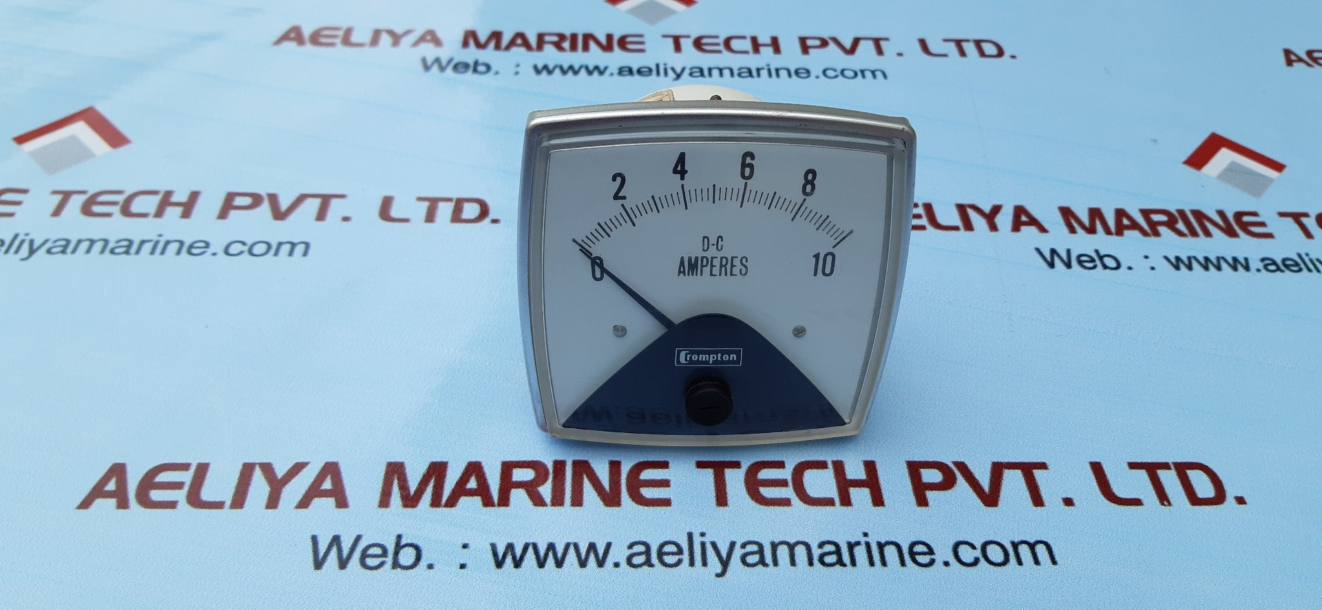 Crompton 016-01aa-mtmt panel meter 0-10 ac amperes