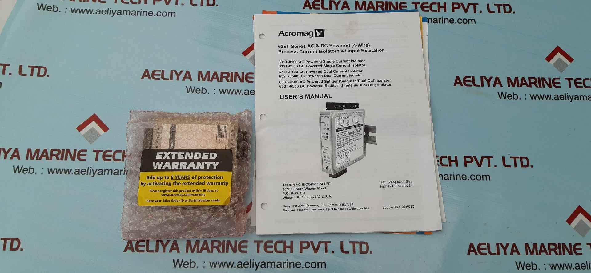 Acromag 633t-0500 splitter isolator 4 to 20ma