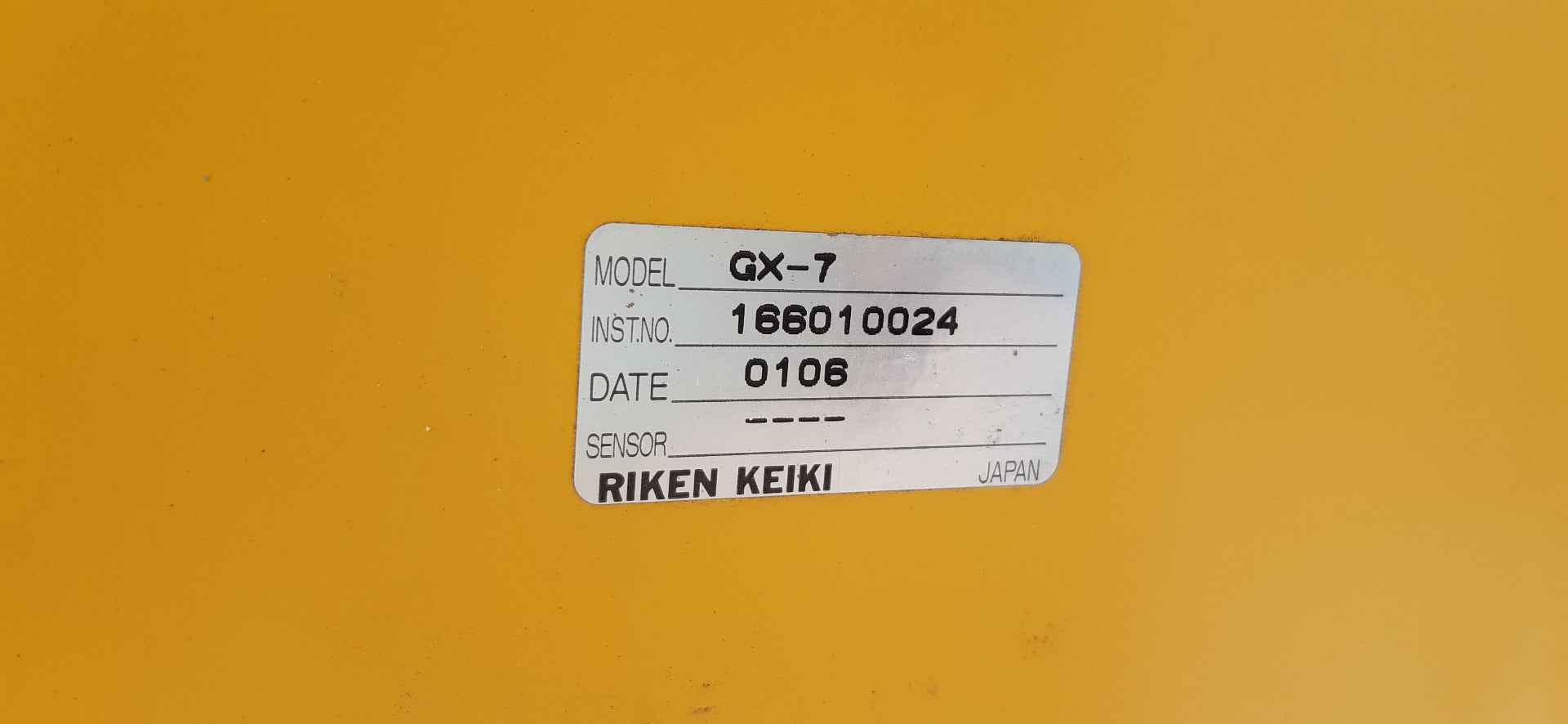 Riken keiki gx-7 oxygen and toxic portable gas detector
