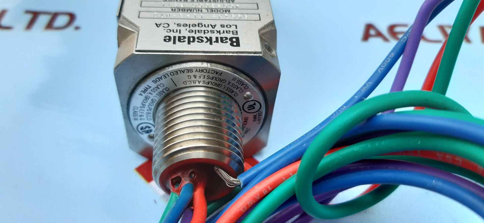 Barksdale 9692x-1cc-3-w72 flameproof switch pressure 400-3000 psi