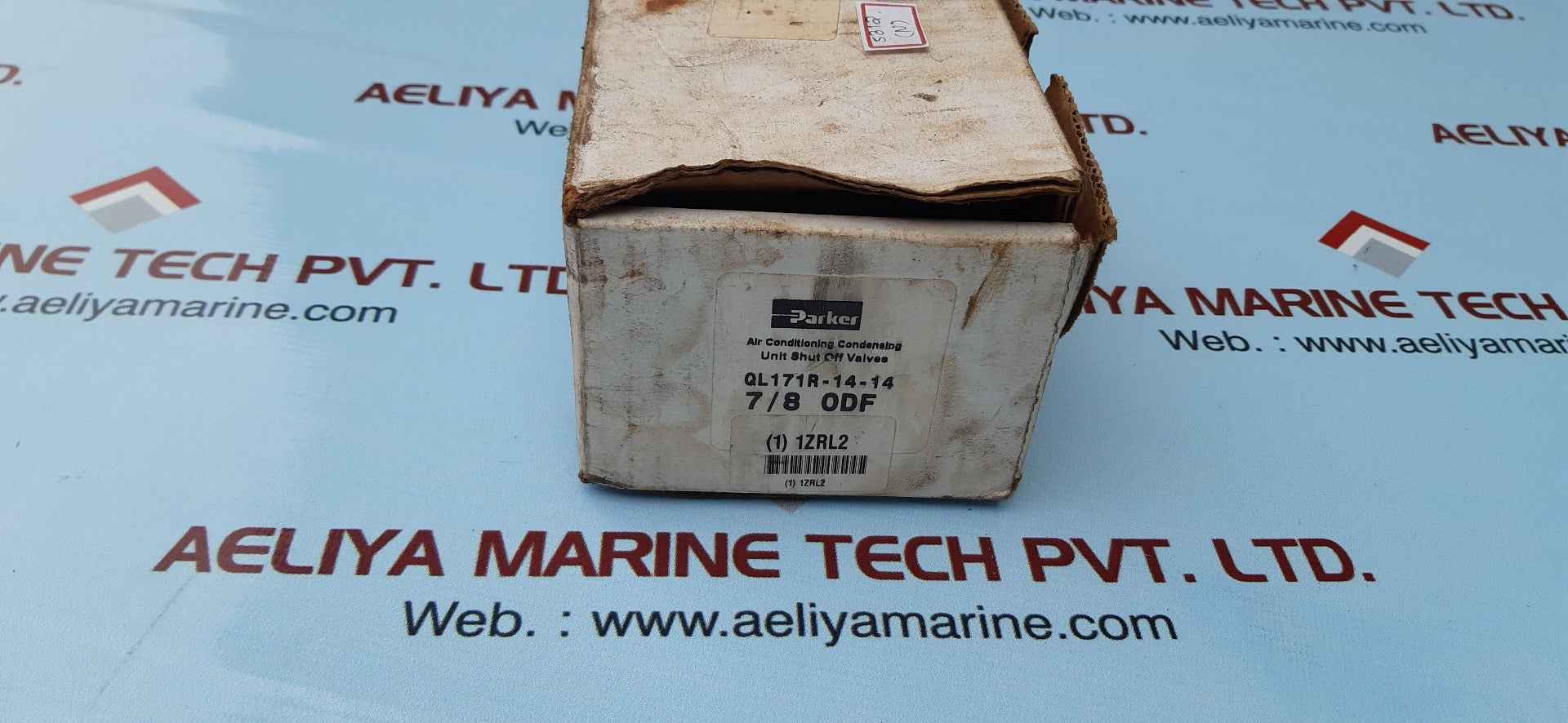 Parker shut off valves, 7/8" odf copper ql 171r-14-14