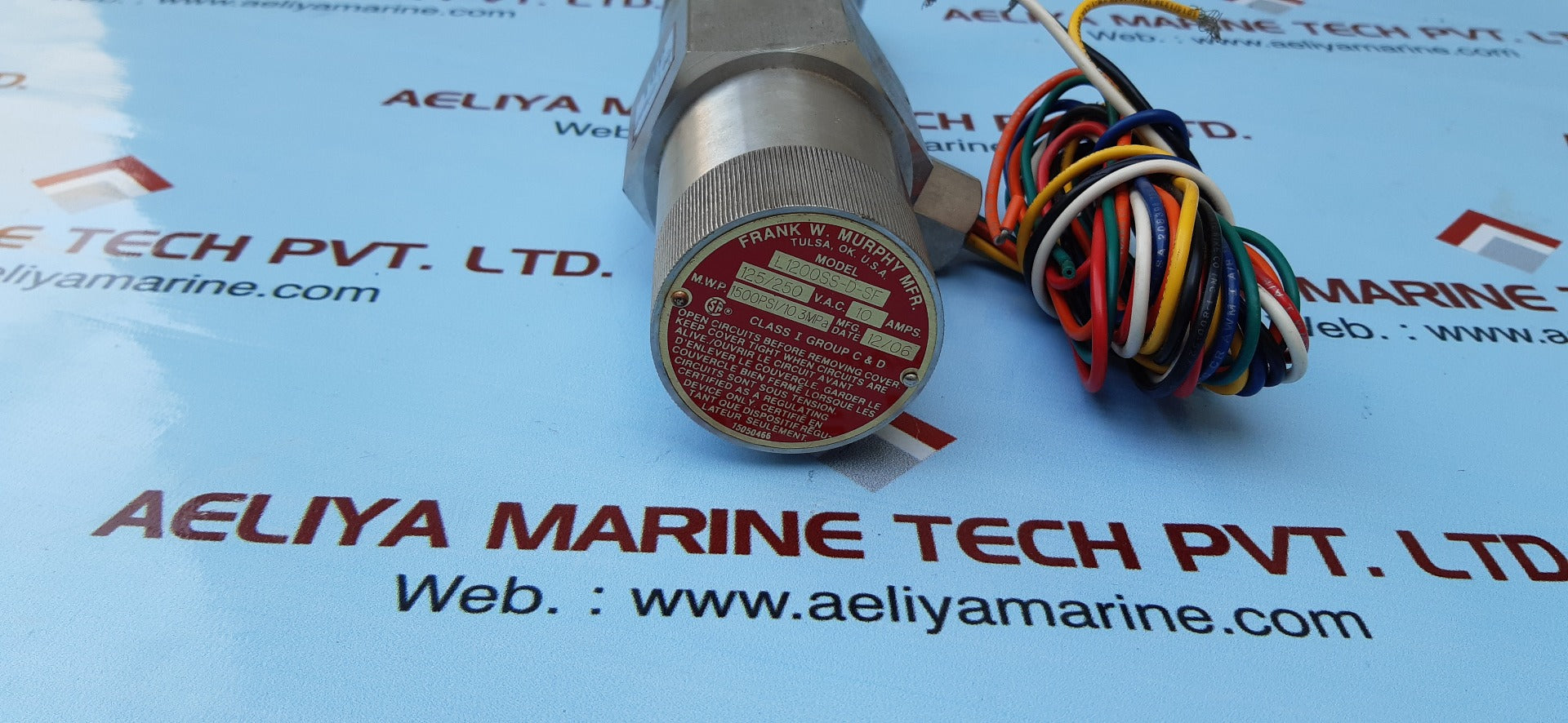 Frank w.murphy l1200ss-d-sf amps 10 1500 psi ss level float switch