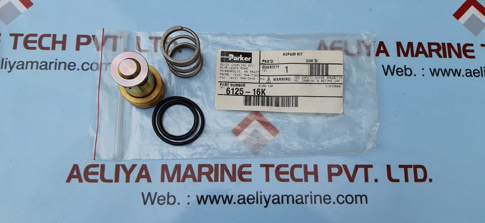Parker 6100 series coupler repair kit