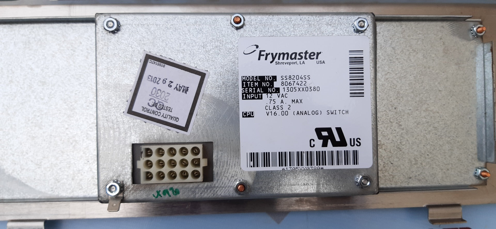 Frymaster 8067422 cm/elc fv analog control