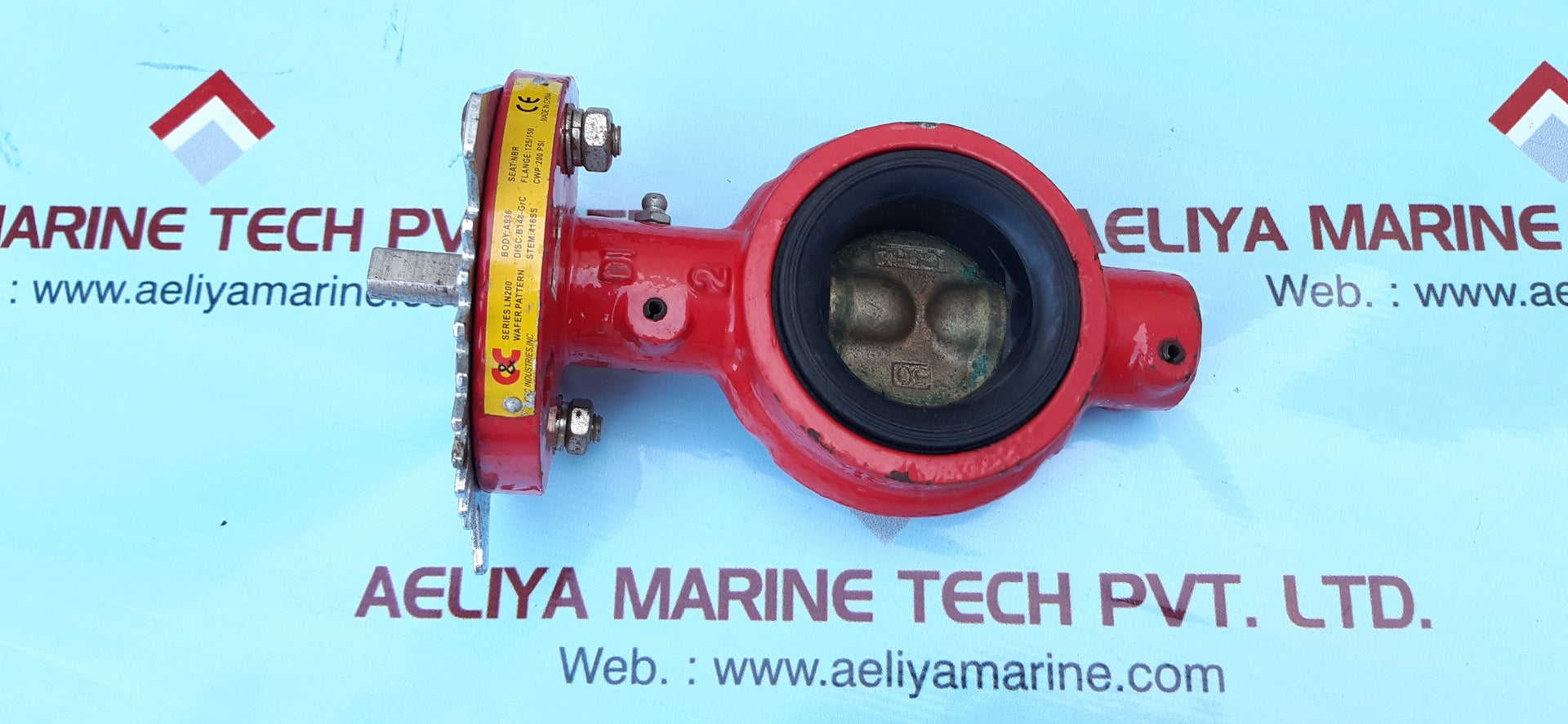 C&c industries series ln200 wafer style butterfly valve