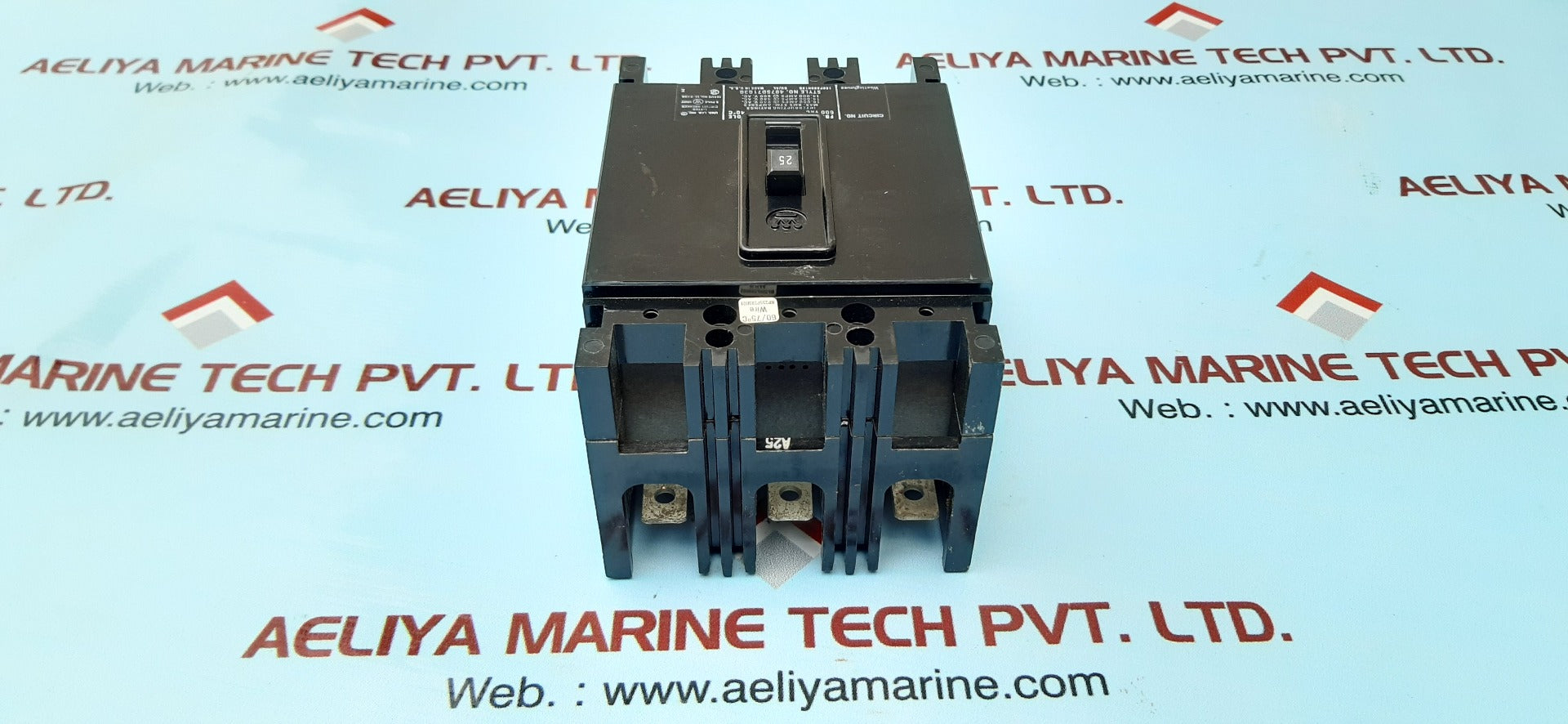 Westinghouse fb3025 600vac 25a 3pole 40'c circuit breaker