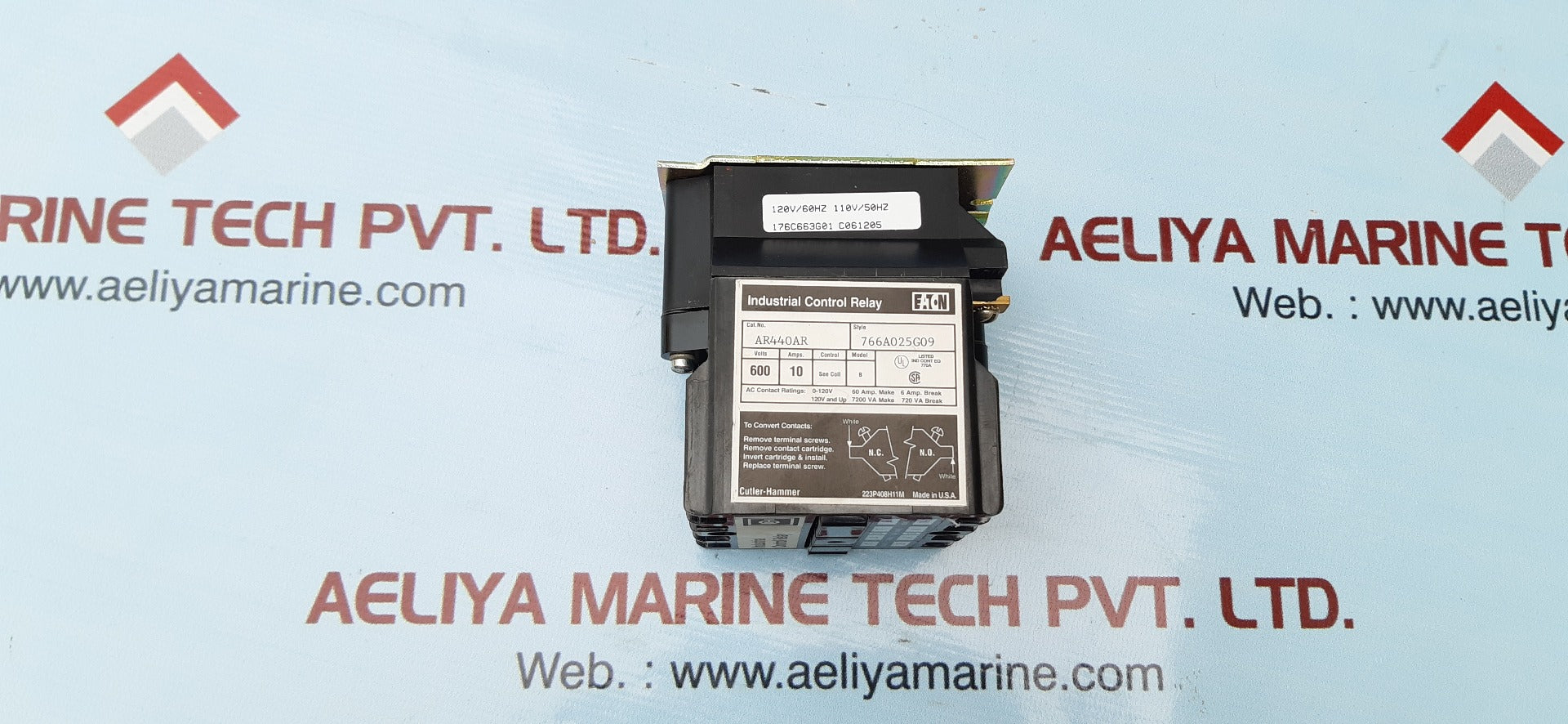 Eaton cutler-hammer ar440ar industrial control relay 600volt 10amps
