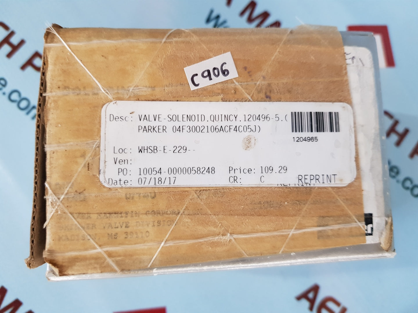 Parker 04f30o2106acf4c05j valve