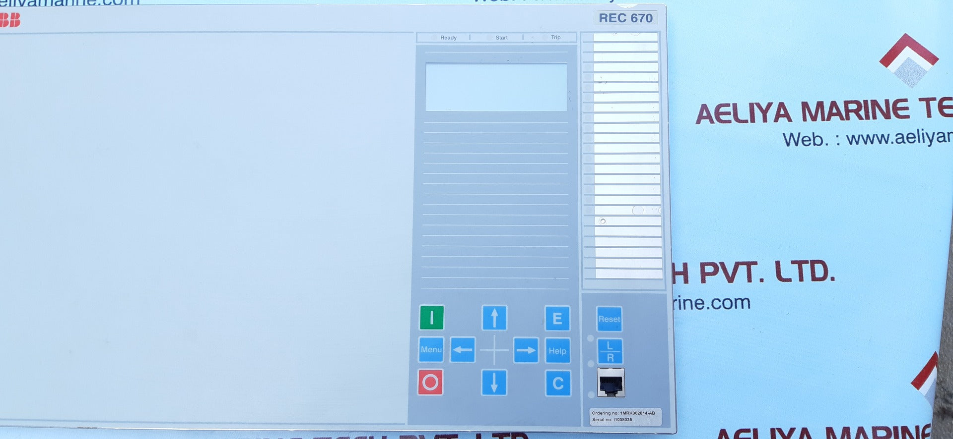 Abb rec670 display 1mrk00008-kb