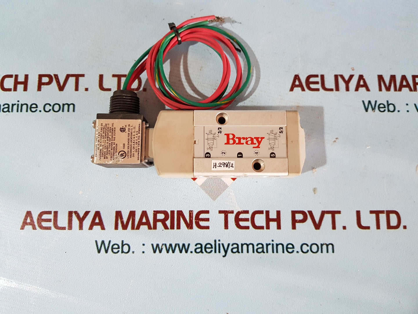 Bray 630250-21411536 solenoid valve air (psi) 30-150 watt 6.3