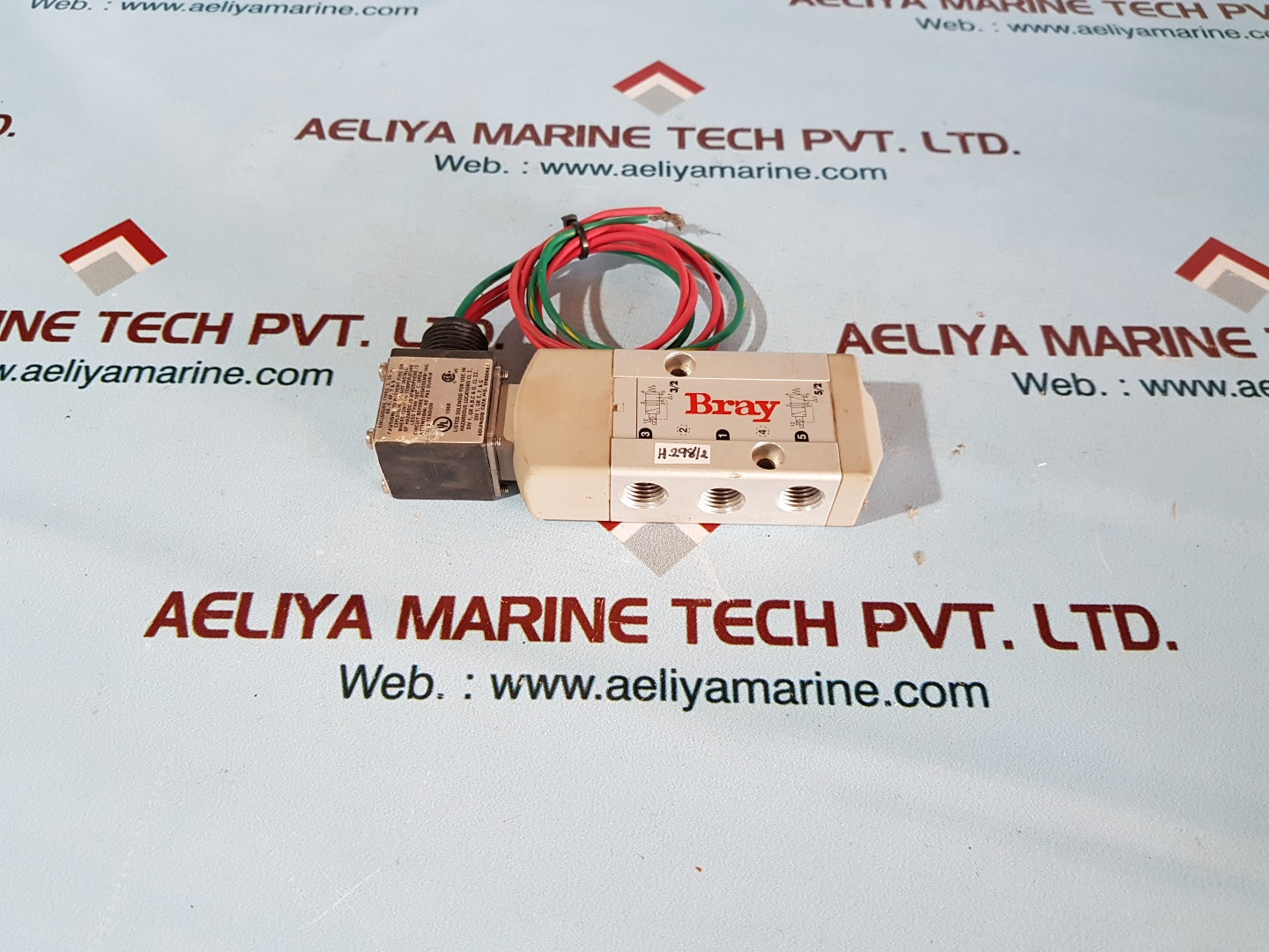 Bray 630250-21411536 solenoid valve air (psi) 30-150 watt 6.3