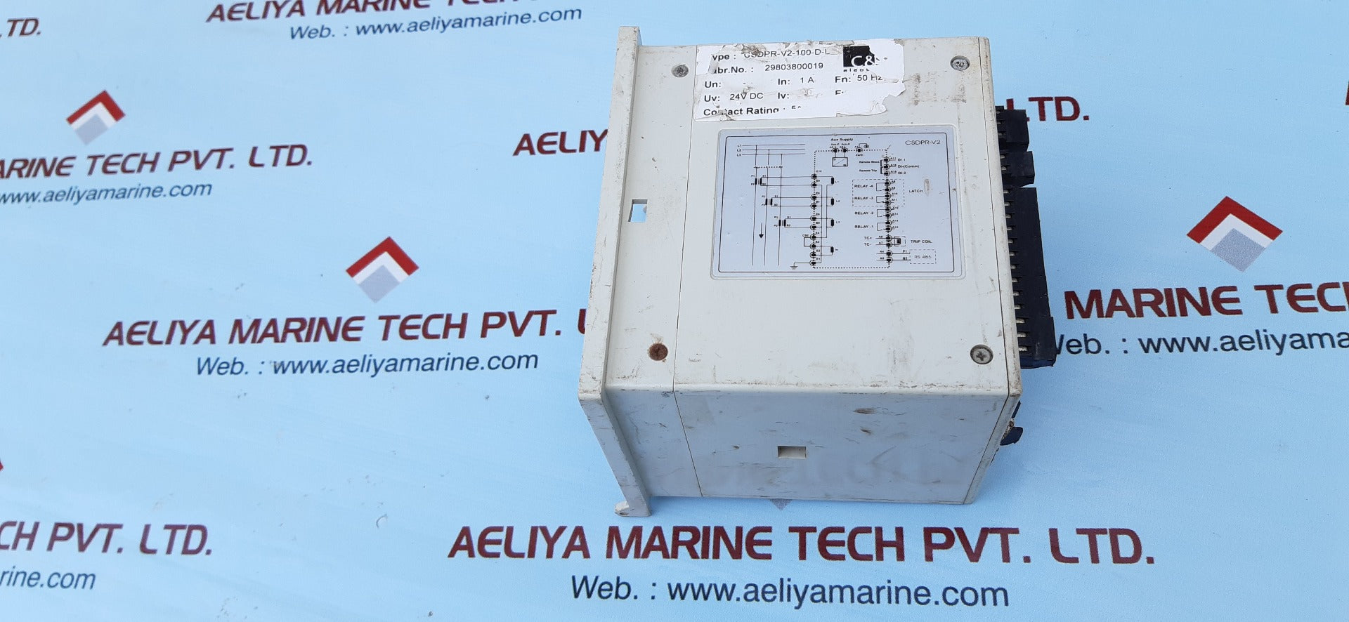 C&s electric csdpr-v2-100 rmu protection relay csenexr-1a-50hz