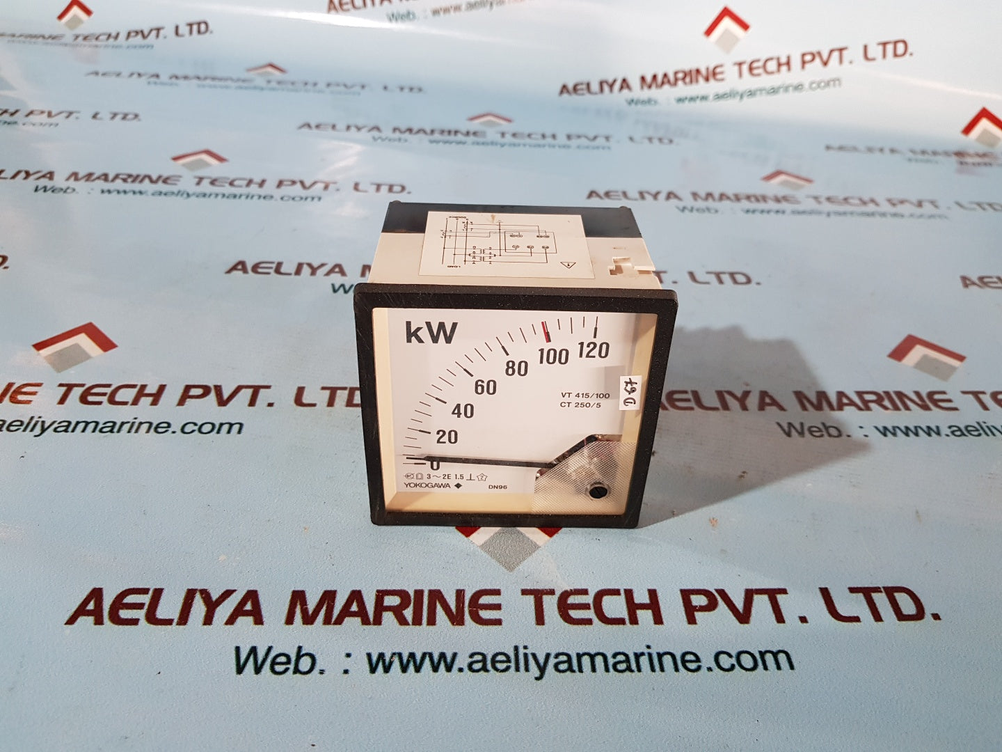 Yokogawa dn96a55 w52-n-l-bl/cj ac watt meter 3 phase 3 wire