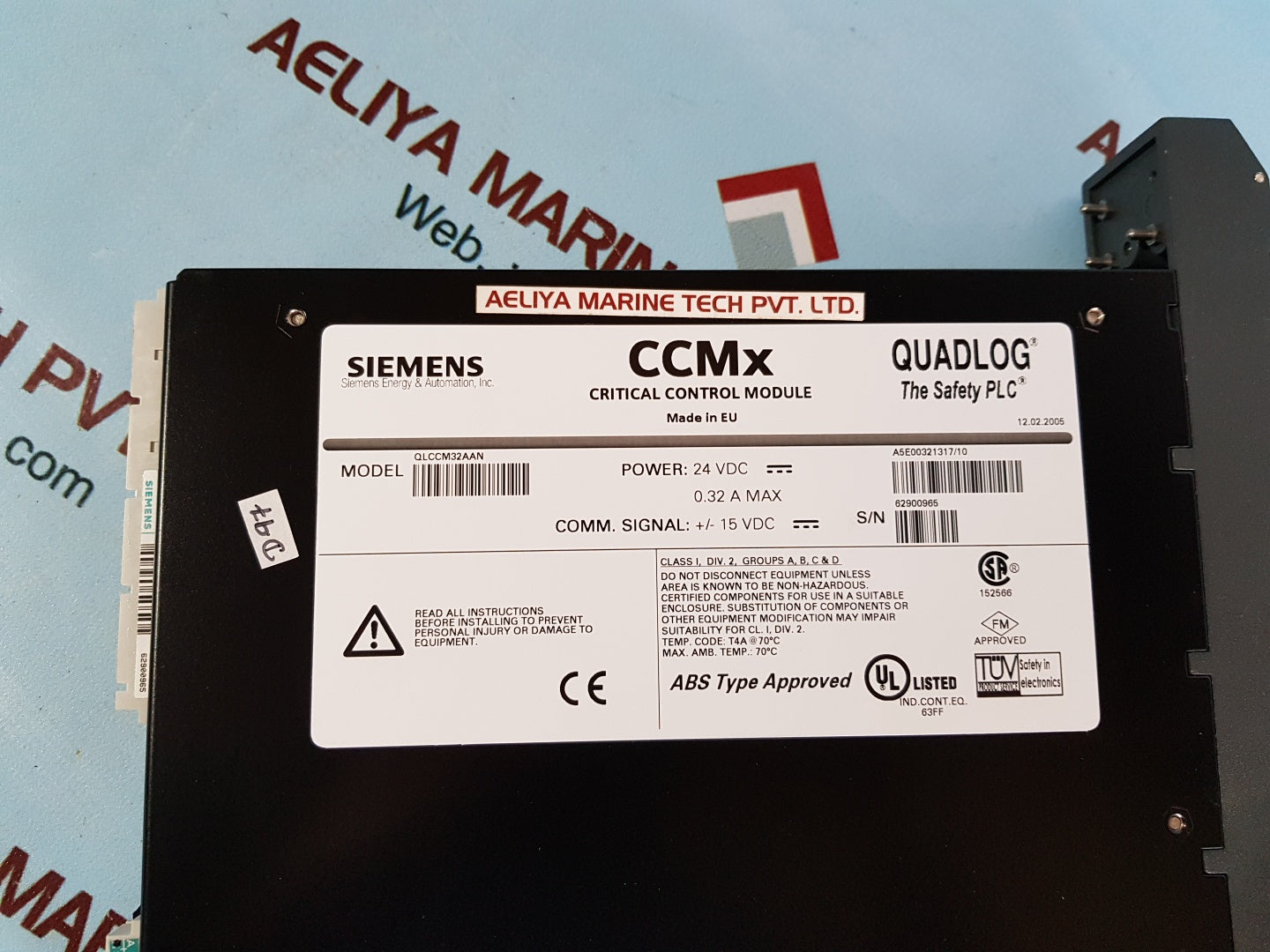 Siemens qlccm32aan ccmx quadlog critical control module