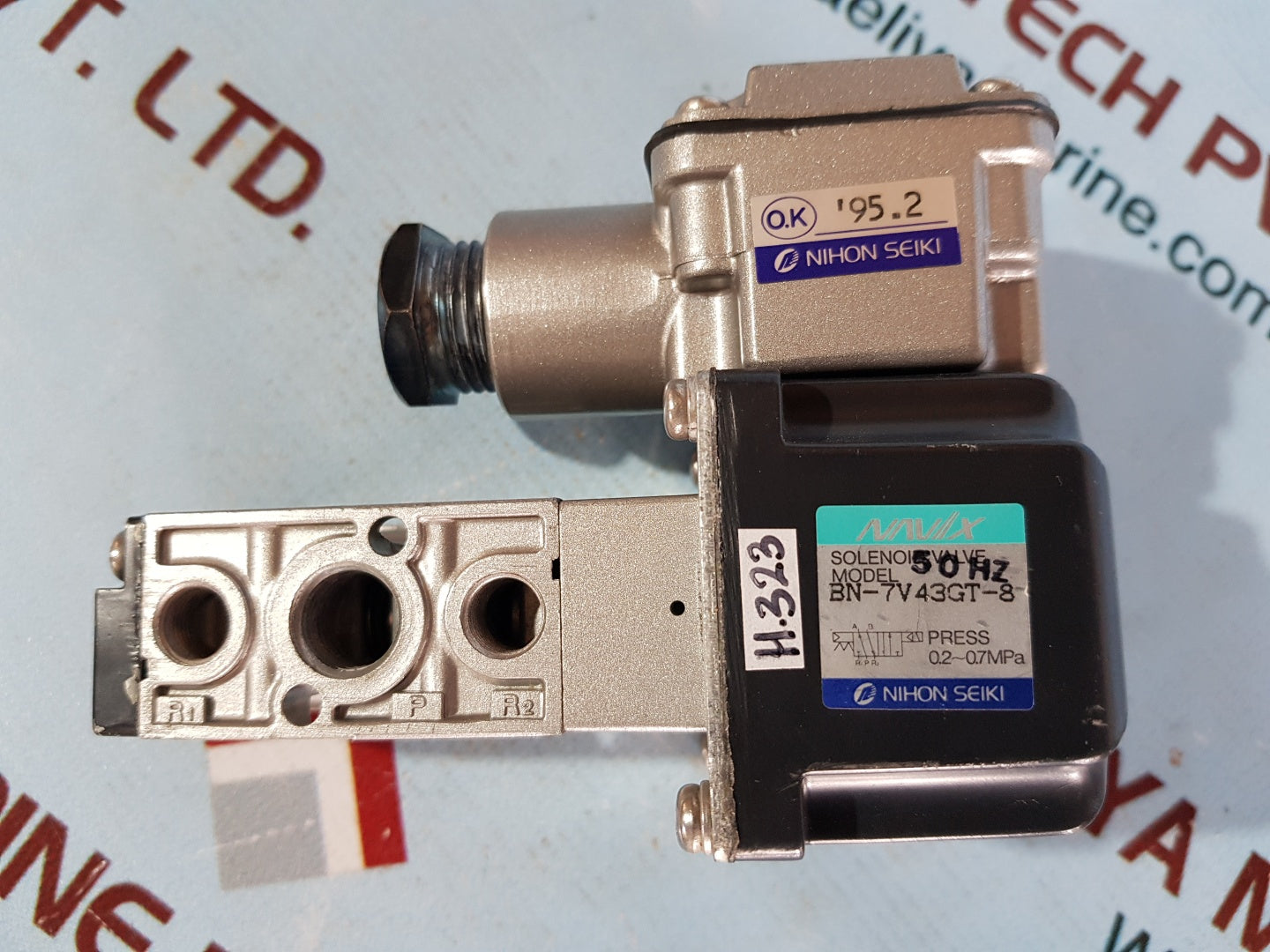 Nihon Seiki bn-7v43gt-8 solenoid valve 50hz press:0.2~0.7mpa