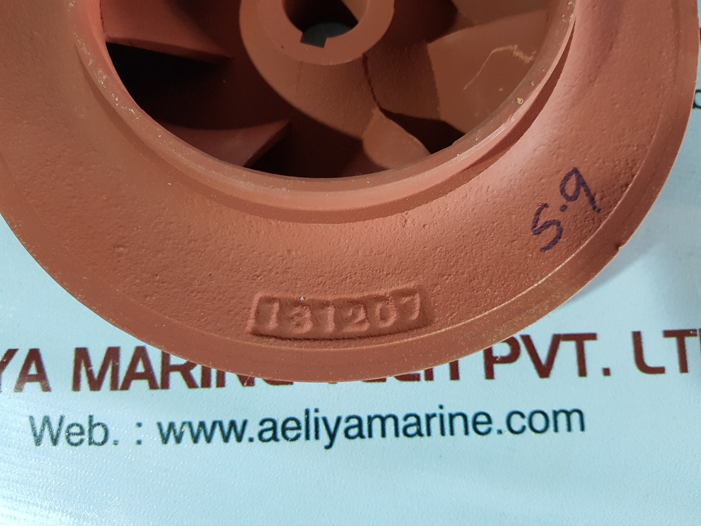 181207 fs-125 pump impeller cast iron