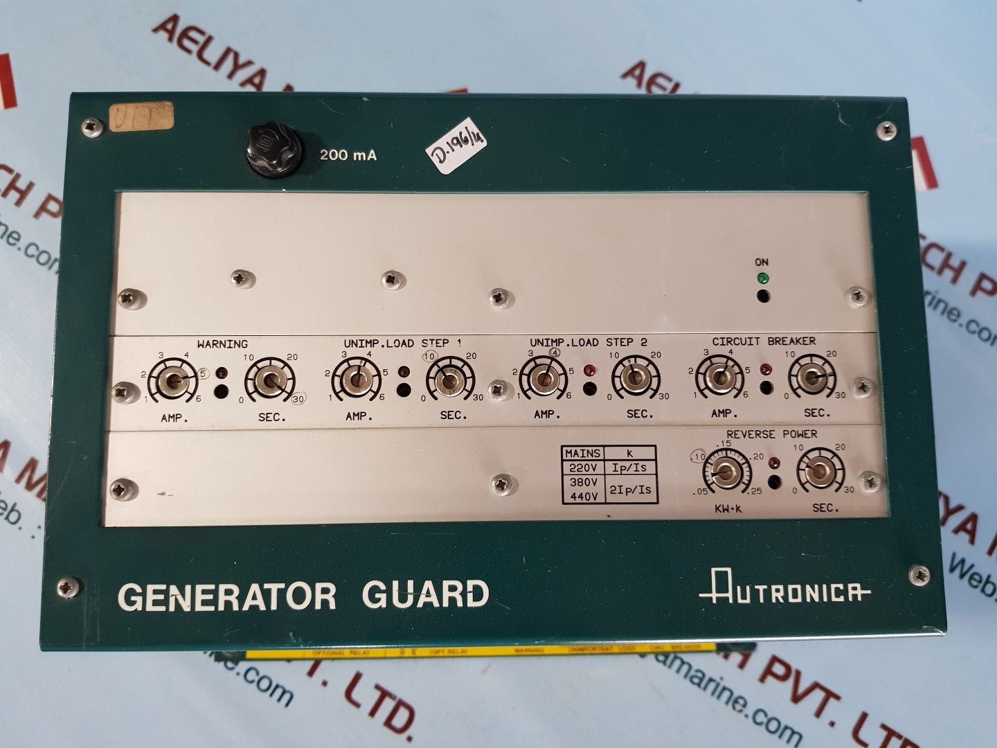Autronica ak-35/4 generator guard