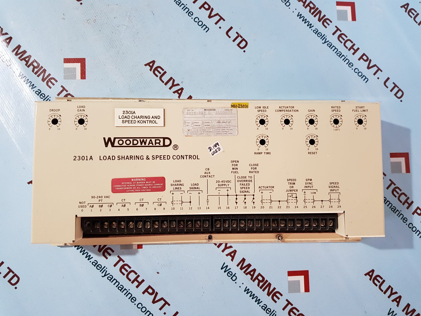 Woodward 2301a load sharing and speed control 8272-287 0