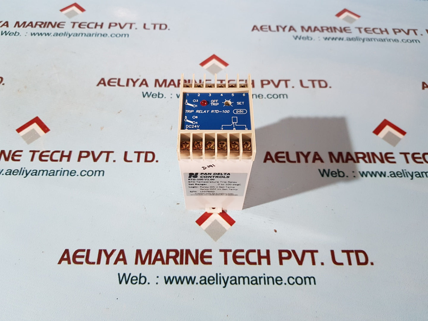 Pan delta rtd-100 v1.00 rtd temperature trip relay