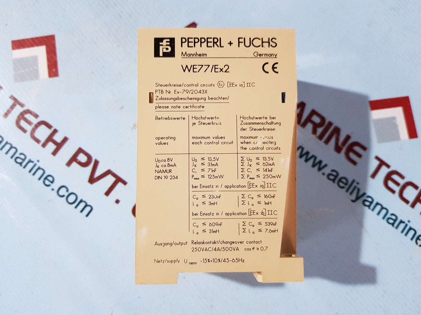 Pepperl+Fuchs We77/Ex2 Isolator Safety Relay Switch 01669S