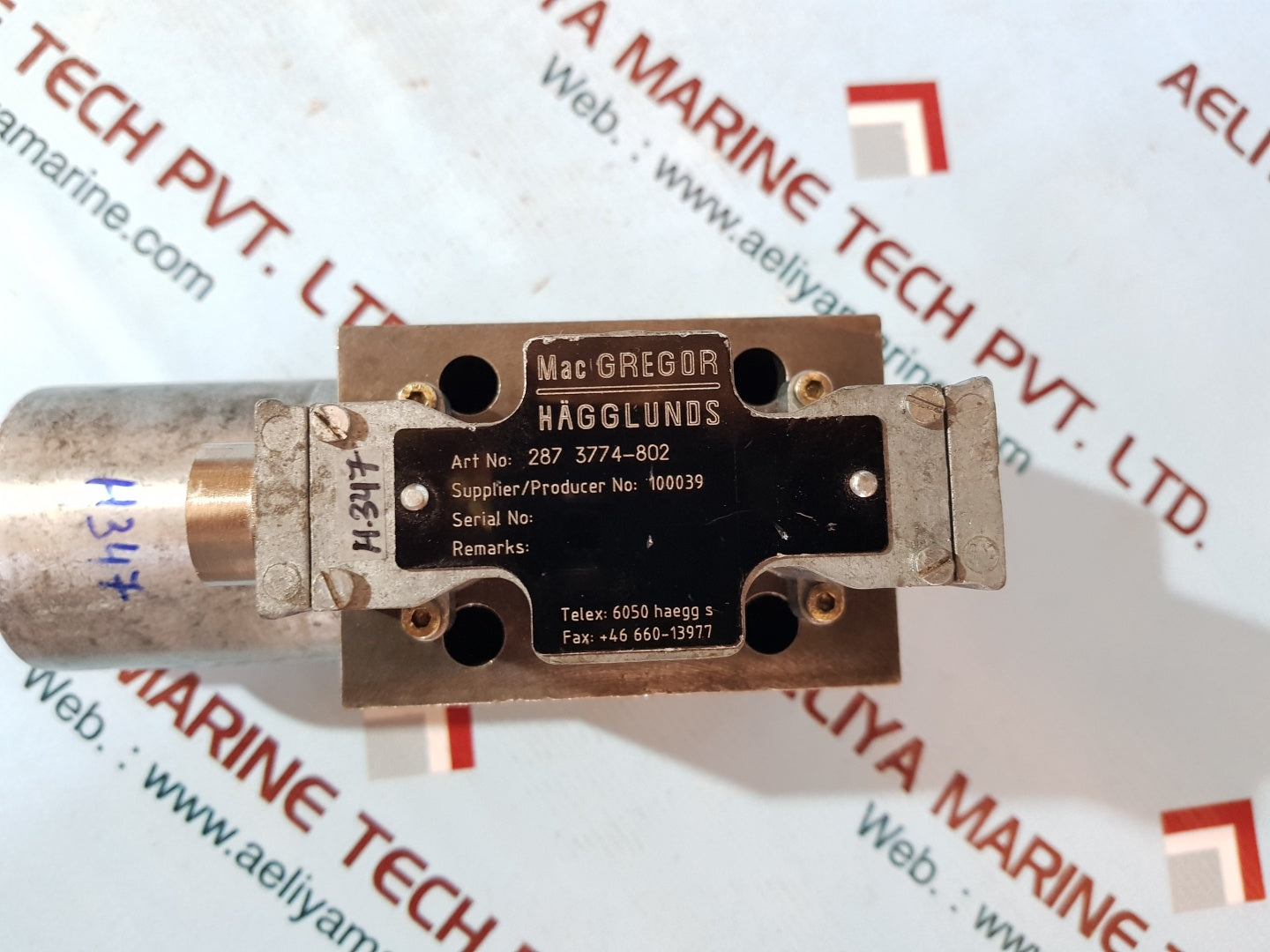 Macgregor hagglunds 287 3774-802 directional control valve 24v