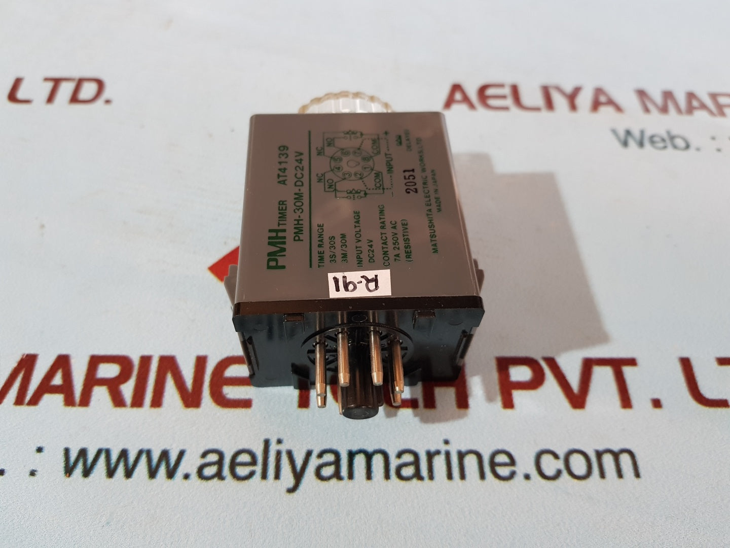 Matsushita Pmh 30m dc24v timer at4139 range 3s/30s 3m/30m