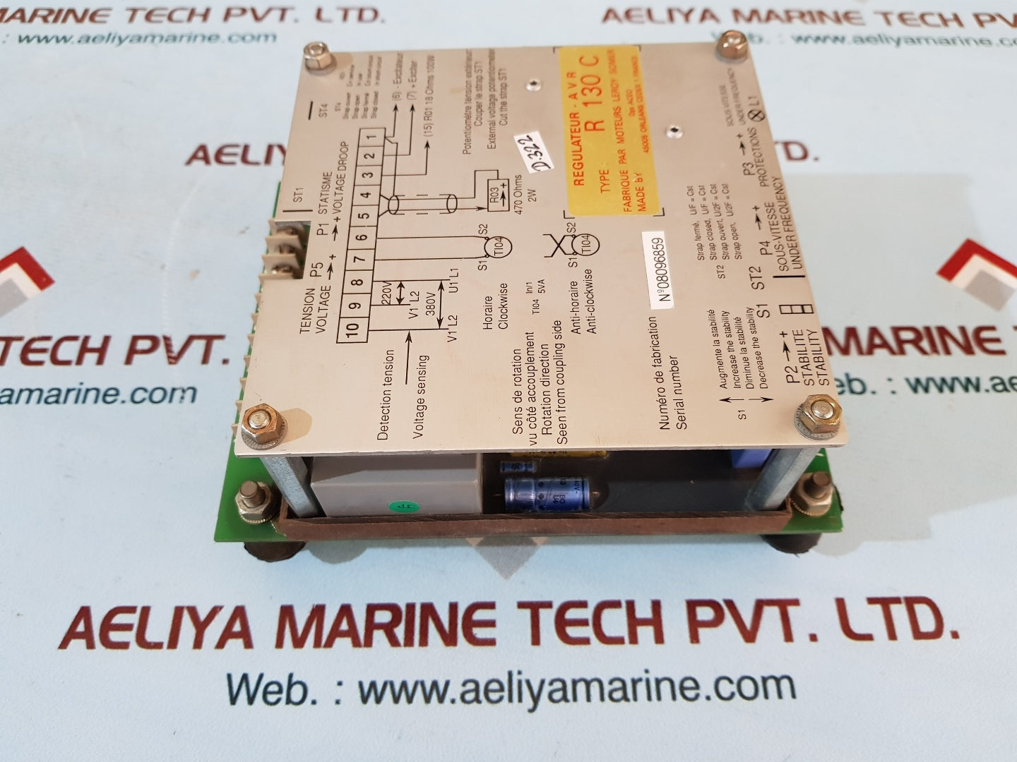 Leroy somer r130c automatic voltage regulator avr
