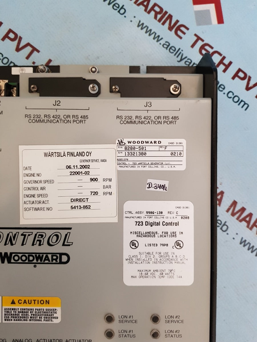 Woodward 8280-501 rev F 723 digital control 9906-130 rev.C