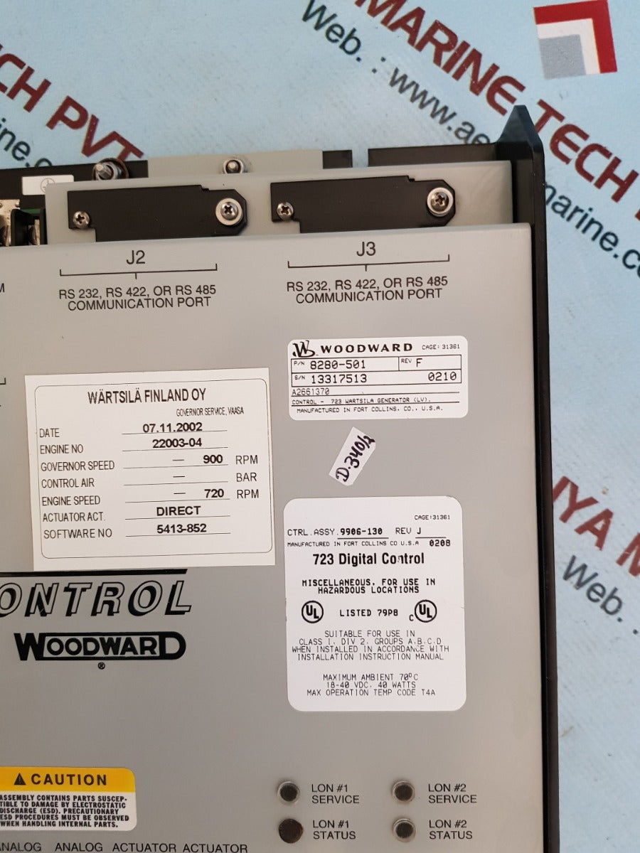 Woodward 8280-501 rev F 723 digital control 9906-130 rev.C
