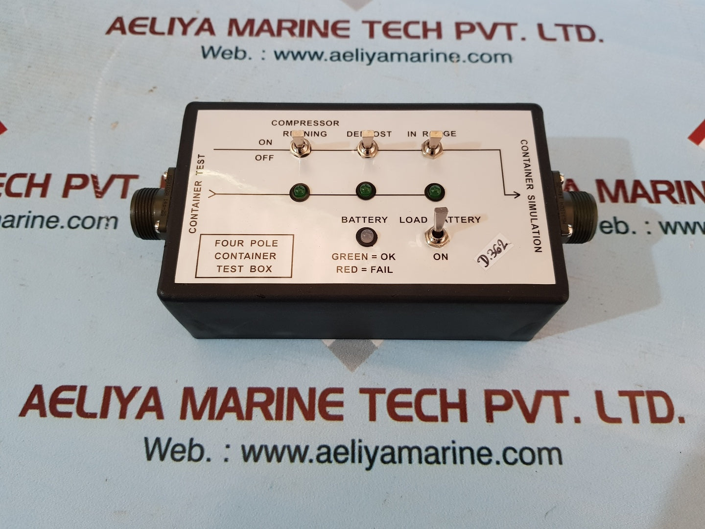 Four Pole Container Test Box