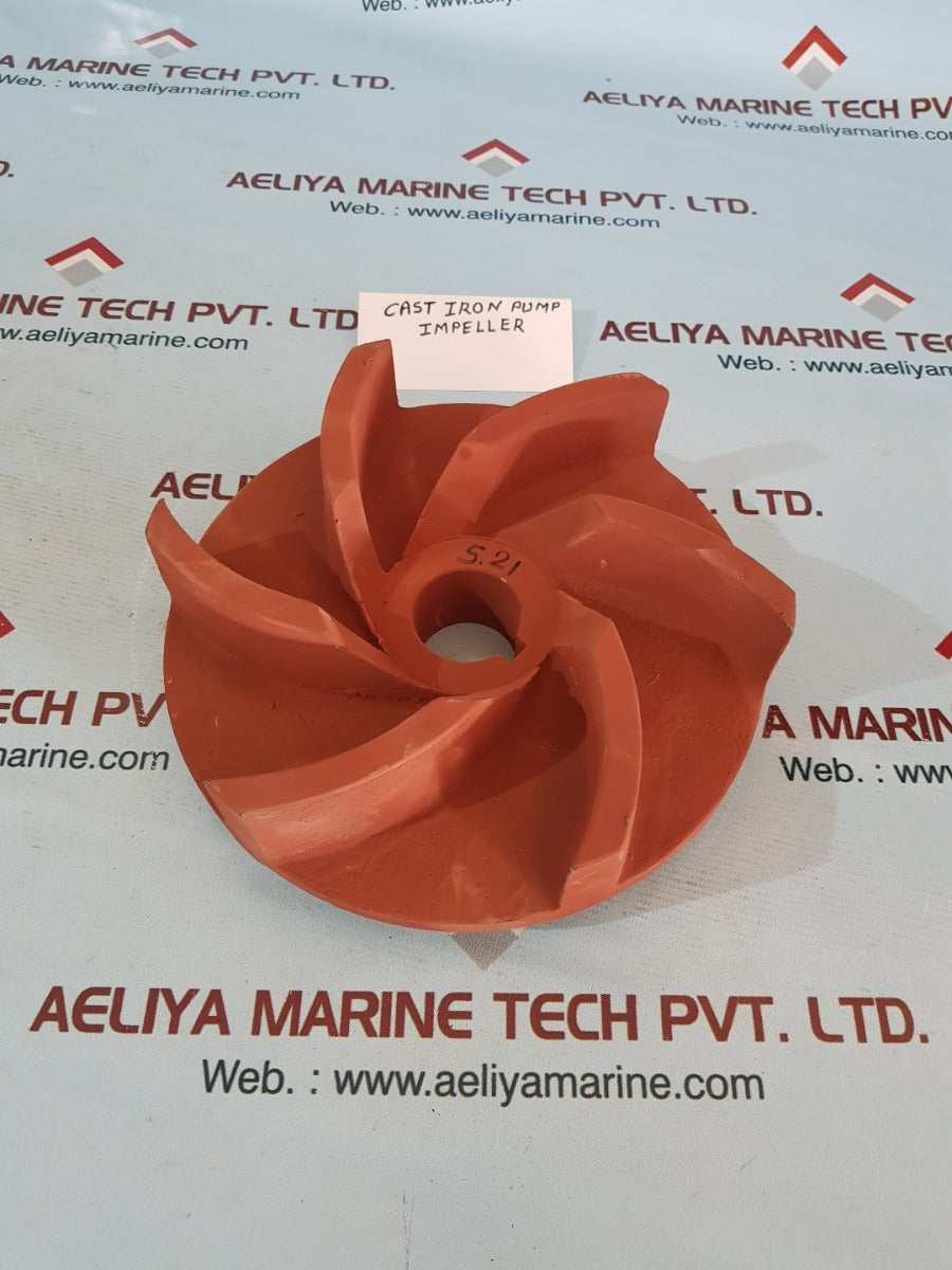 Cast iron pump impeller 178 imp 3x