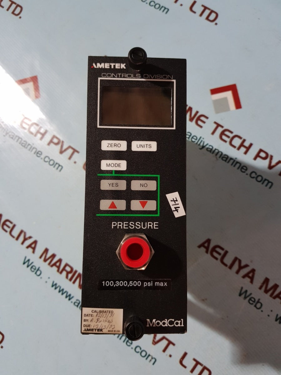 Ametek modcal pressure control module 100,300,500 psi max