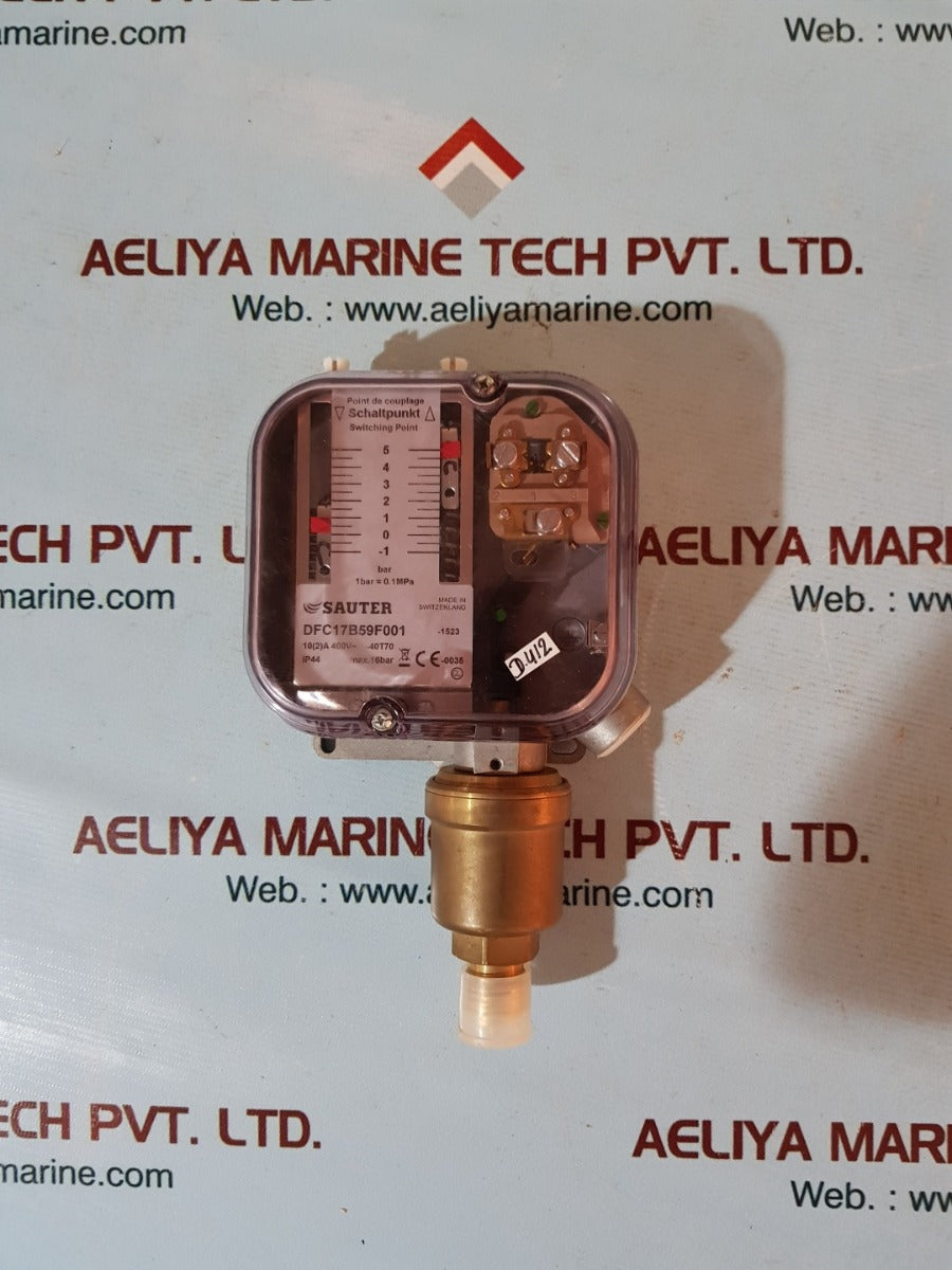 Sauter dfc17b59f001 pressure switch ip44 max.16bar