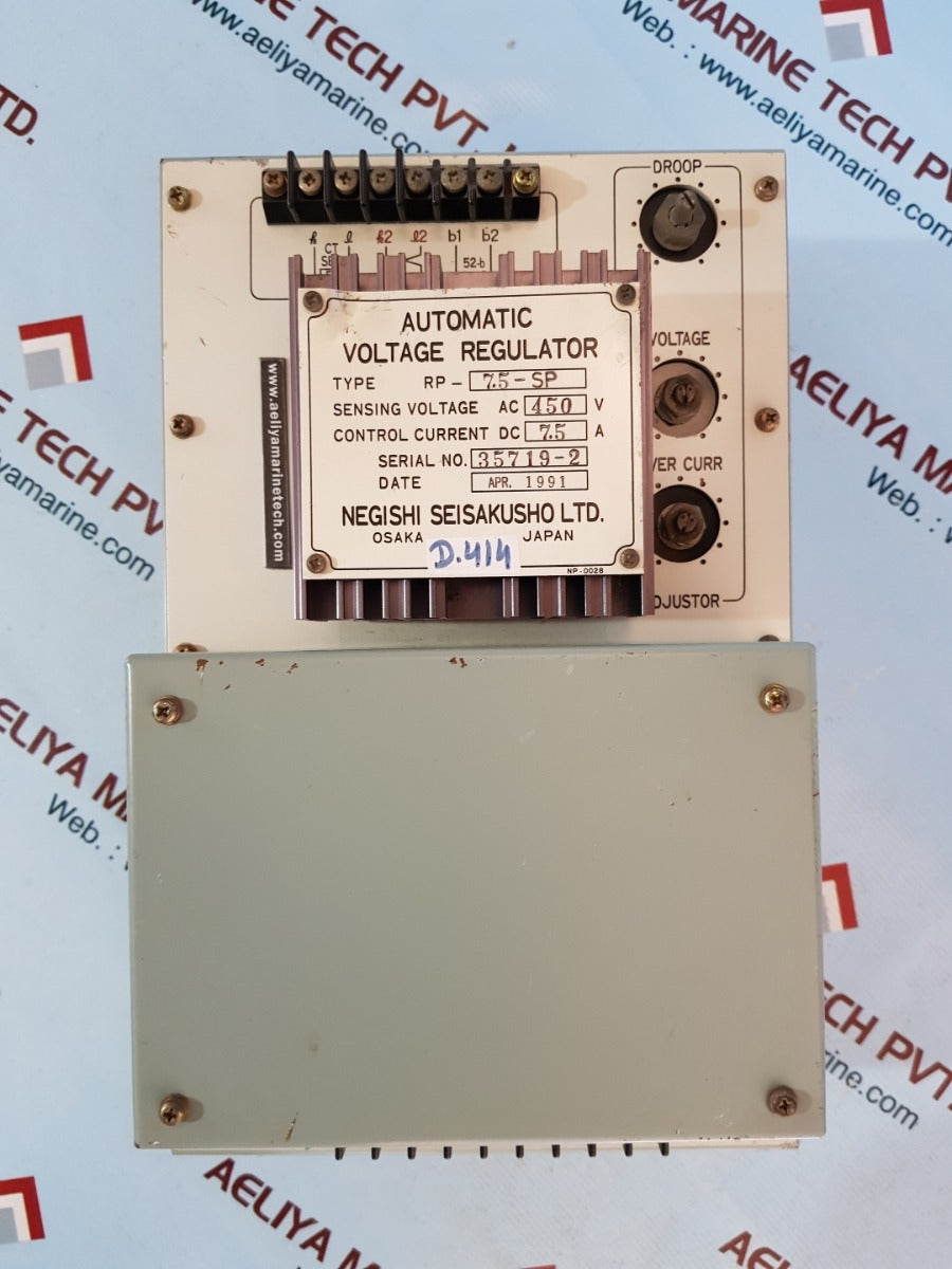 Negishi rp-7.5-sp automatic voltage regulator
