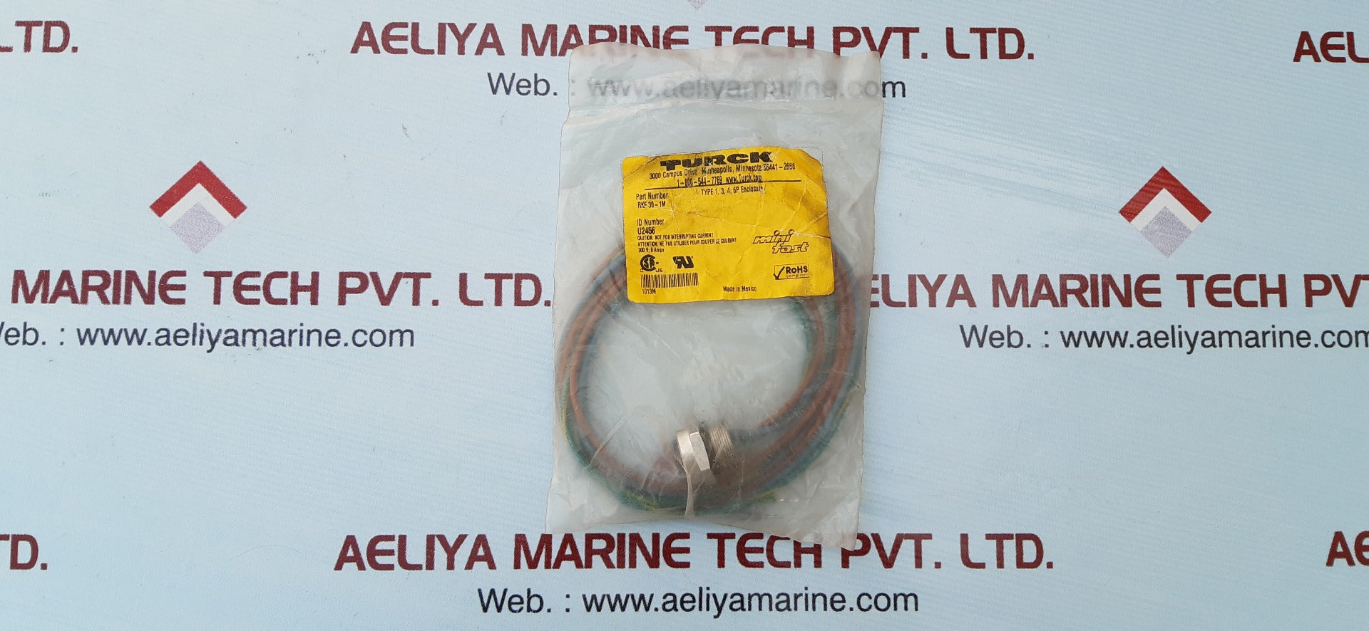 lot of 9x Turck rkf 30-1m minifast receptacle