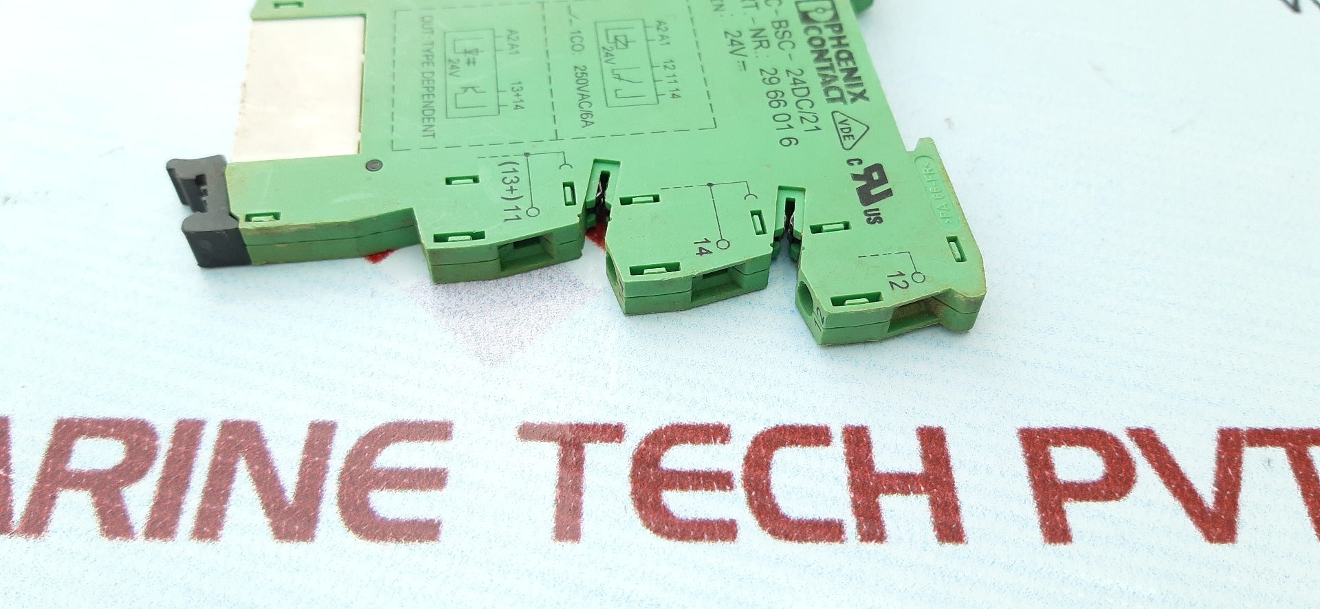 Lot Of 10X Phoenix Contact Plc-bsc-24Dc/21 Terminal Block Relay Module 2966016