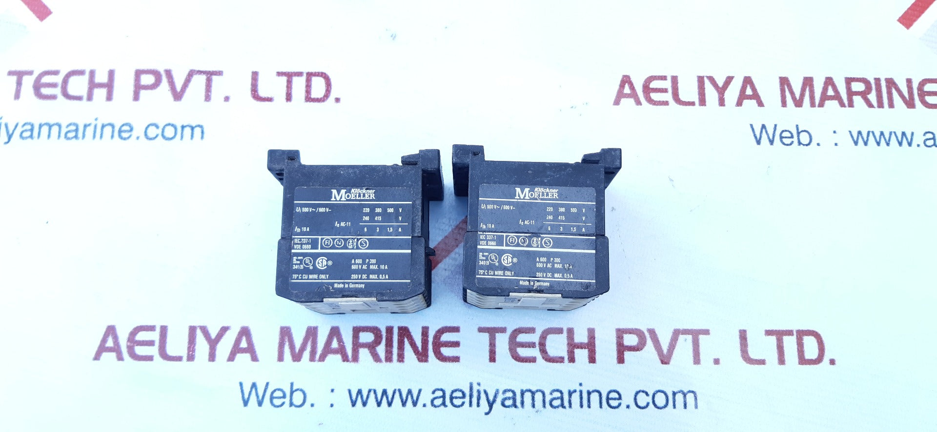 Lot Of 2X Klockner Moeller Dil Er-31 Contactor